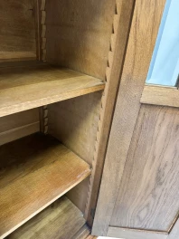 Arts & Crafts Art Nouveau Bookcase with Beveled Glass, 1900s