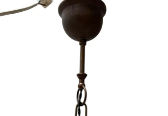 Patinated Brass Arts & Crafts Art Nouveau Lantern, 1900s