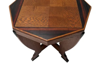 Art Deco Amsterdamse School Coffee Table in Oak, 1920s