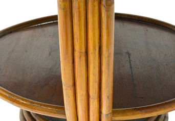 Mid-Century Modern Two-Tier Side Table In the style of Paul Frankl, 1950s