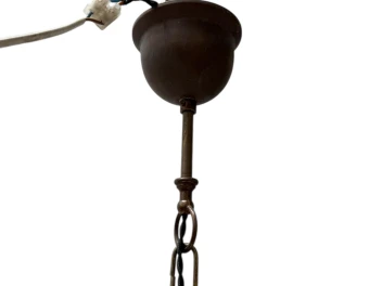 Patinated Brass Arts & Crafts Art Nouveau Lantern, 1900s