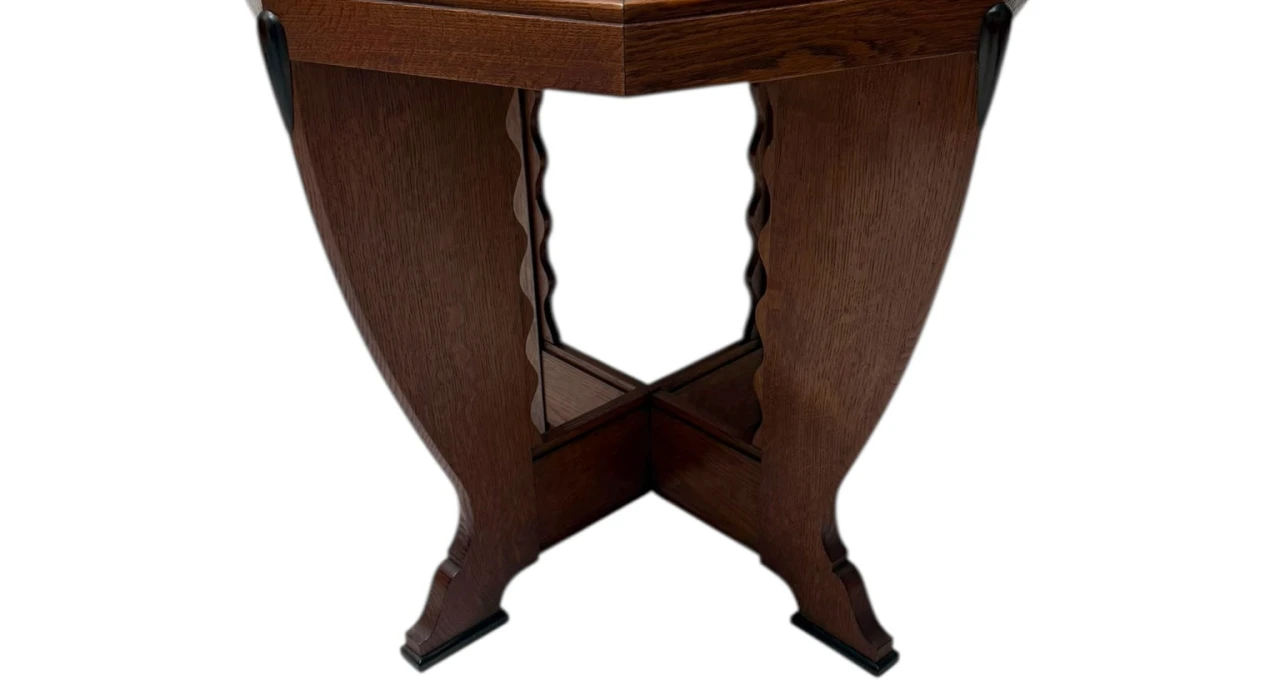 Art Deco Amsterdamse School Coffee Table in Oak, 1920s