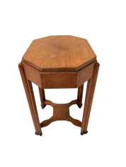 Art Deco Amsterdamse School Octagonal Side Table, 1920s