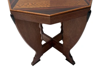 Art Deco Amsterdamse School Coffee Table in Oak, 1920s