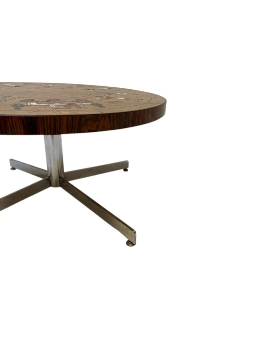 Mid-Century Modern Coffee Table with Tiles by Denisco, 1970s