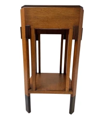 Art Deco Modernist Pedestal by Anton Lucas for N.V. Meubelkunst Leiden, 1920s