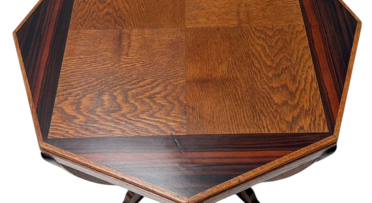 Art Deco Amsterdamse School Coffee Table in Oak, 1920s