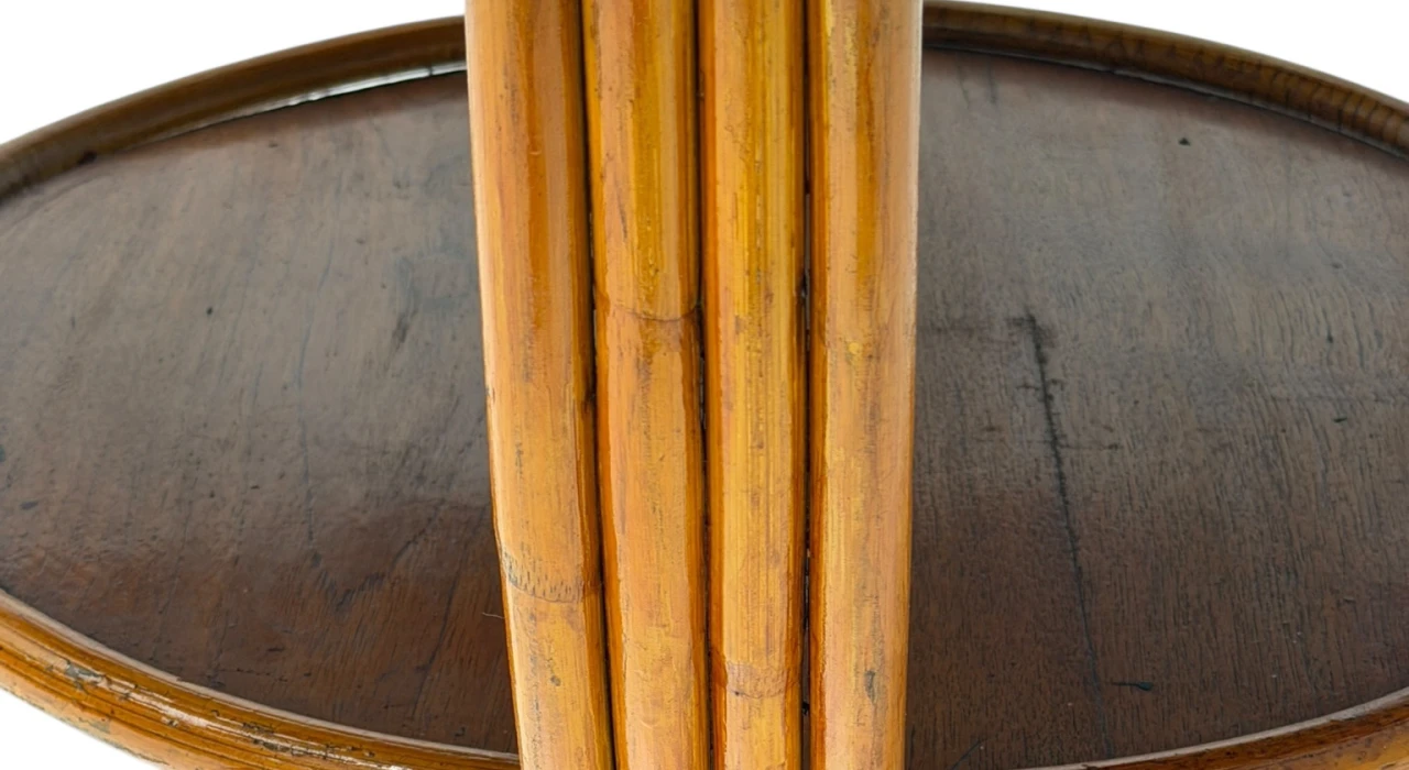 Mid-Century Modern Two-Tier Side Table In the style of Paul Frankl, 1950s
