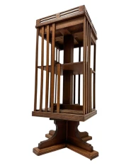 Art Nouveau Jugendstil Revolving Bookcase, 1900s