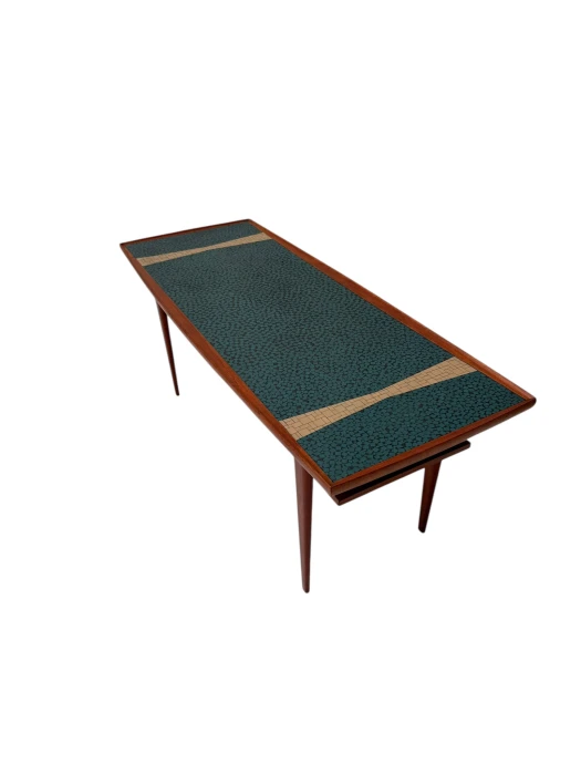 Mid-Century Modern Coffee Table with Mosaic Top by Berthold Muller, 1950s