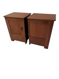 Art Deco Modernist Nightstands by J.A. Muntendam for L.O.V. Oosterbeek, 1920s 2