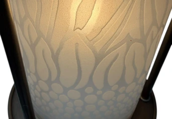 Patinated Brass Arts & Crafts Art Nouveau Lantern, 1900s