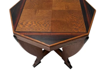 Art Deco Amsterdamse School Coffee Table in Oak, 1920s