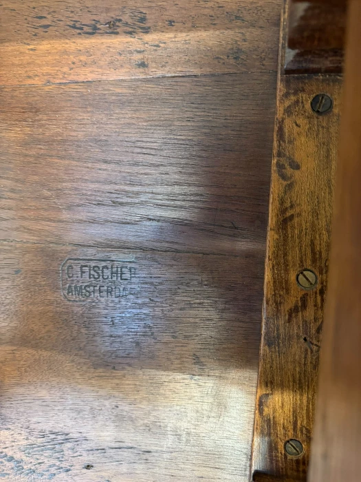 Aesthetic Movement Side Table by C. Fischer Amsterdam, 1900s.