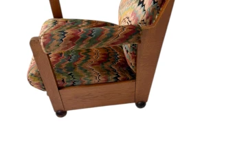 Art Deco Amsterdamse School Lounge Chair by Max Coini, 1920s