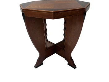 Art Deco Amsterdamse School Coffee Table in Oak, 1920s