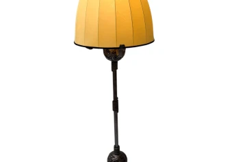 Art Deco Amsterdamse School Floor Lamp by Amsterdamsche Kunstsmederij, 1920s