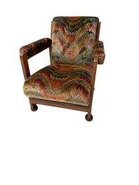 Art Deco Amsterdamse School Lounge Chair by Max Coini, 1920s