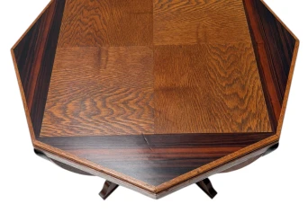 Art Deco Amsterdamse School Coffee Table in Oak, 1920s