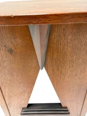 Art Deco Side Table by P.E.L. Izeren, Solid Oak & Macassar, 1920s