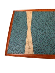 Mid-Century Modern Coffee Table with Mosaic Top by Berthold Muller, 1950s