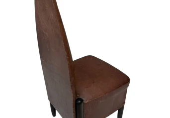 Art Deco Amsterdamse School High-Back Side Chair by Michel de Klerk, 1916/1925