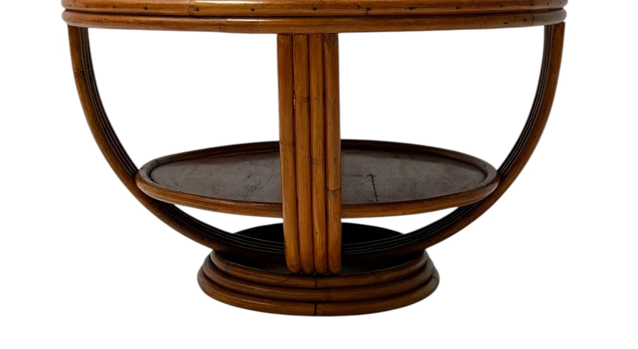 Mid-Century Modern Two-Tier Side Table In the style of Paul Frankl, 1950s