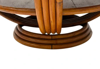 Mid-Century Modern Two-Tier Side Table In the style of Paul Frankl, 1950s