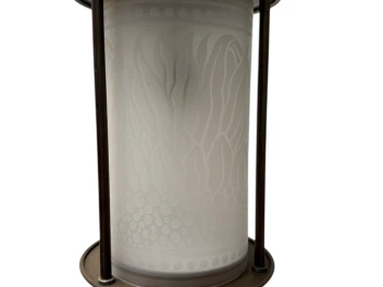 Patinated Brass Arts & Crafts Art Nouveau Lantern, 1900s