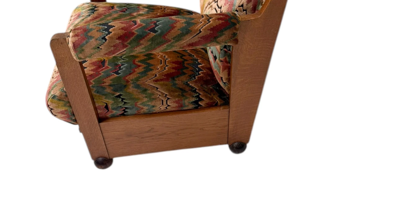 Art Deco Amsterdamse School Lounge Chair by Max Coini, 1920s