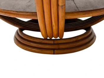 Mid-Century Modern Two-Tier Side Table In the style of Paul Frankl, 1950s