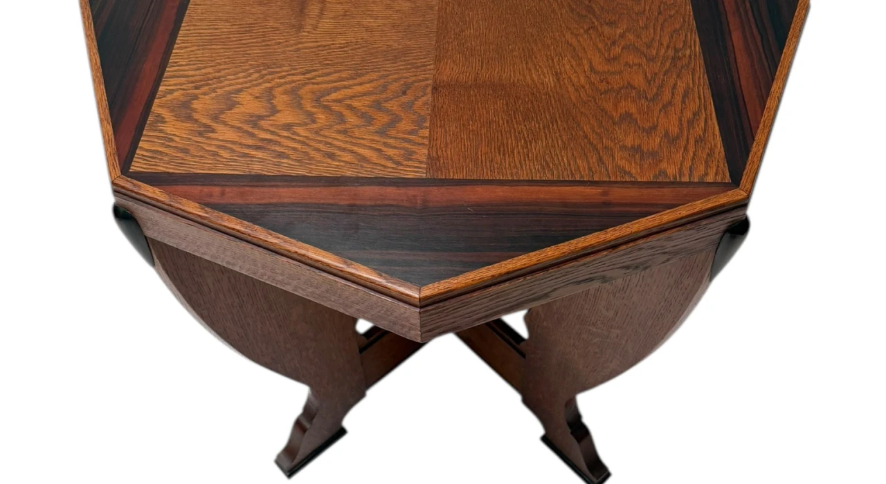Art Deco Amsterdamse School Coffee Table in Oak, 1920s