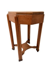 Art Deco Amsterdamse School Octagonal Side Table, 1920s