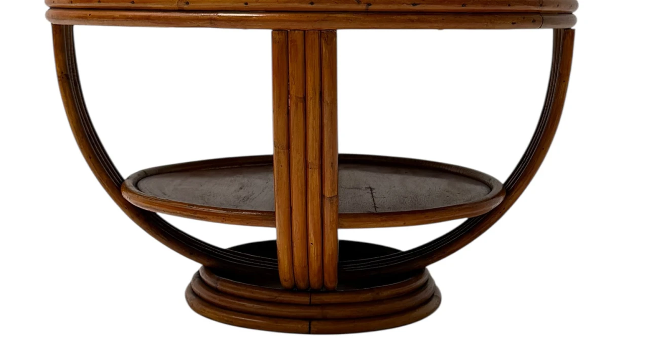 Mid-Century Modern Two-Tier Side Table In the style of Paul Frankl, 1950s