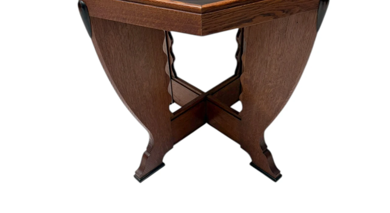 Art Deco Amsterdamse School Coffee Table in Oak, 1920s