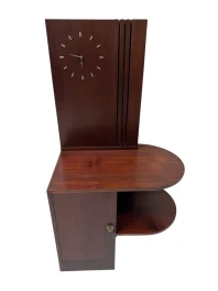 Art Deco Cabinet or Dry Bar with Clock, 1930s
