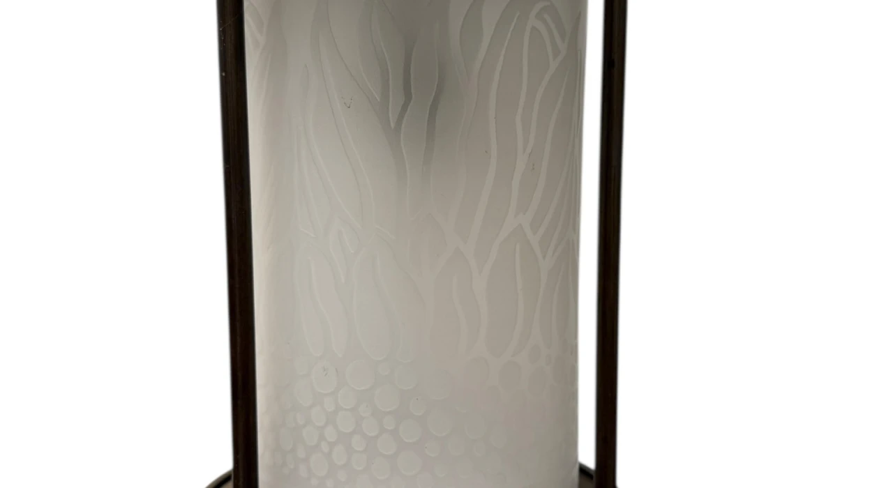 Patinated Brass Arts & Crafts Art Nouveau Lantern, 1900s