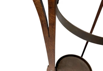 Oak and Brass Arts & Crafts Umbrella Stand, 1900s