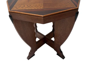Art Deco Amsterdamse School Coffee Table in Oak, 1920s