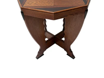 Art Deco Amsterdamse School Coffee Table in Oak, 1920s