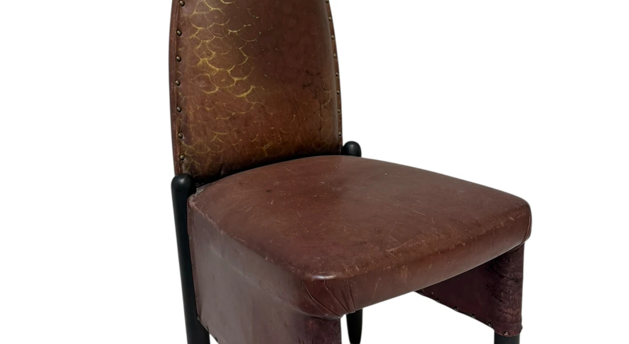 Art Deco Amsterdamse School High-Back Side Chair by Michel de Klerk, 1916/1925