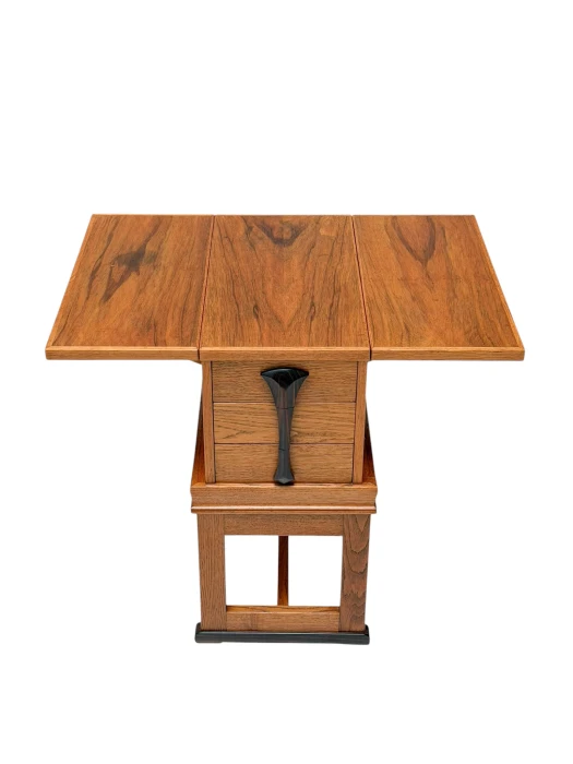 1920s Art Deco Jewelry Cabinet Amsterdamse School, Oak & Ebony