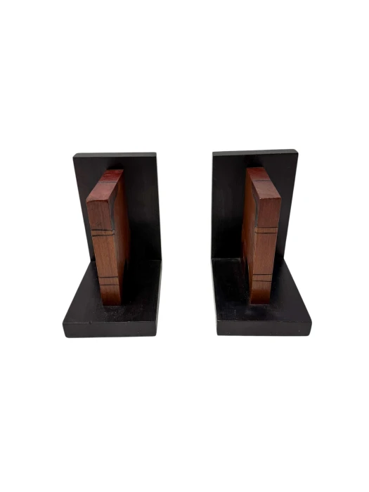 Pair of Art Deco Batik Bookends by Hans Steinpatz, Dutch Design, 1920s