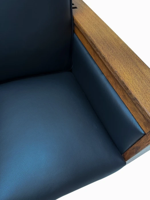 1920s Art Deco Lounge Chair by Anton Lucas in Solid Oak & Ebony