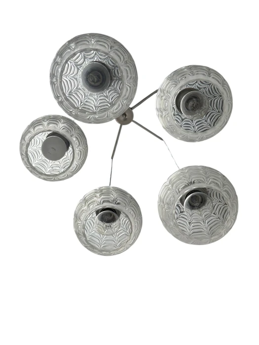 Mid-Century Modern Cascading Chandelier by Hillebrand Germany, 1960s
