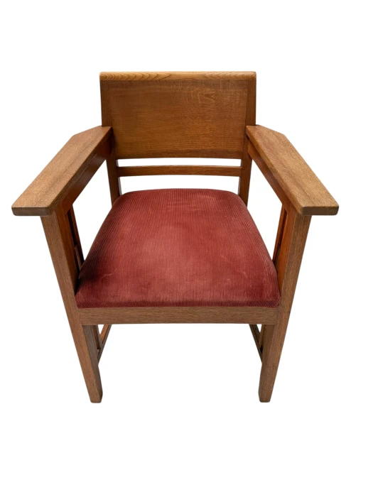 Art Deco Armchair by Anton Lucas, Oak & Macassar, Dutch Design, 1920s