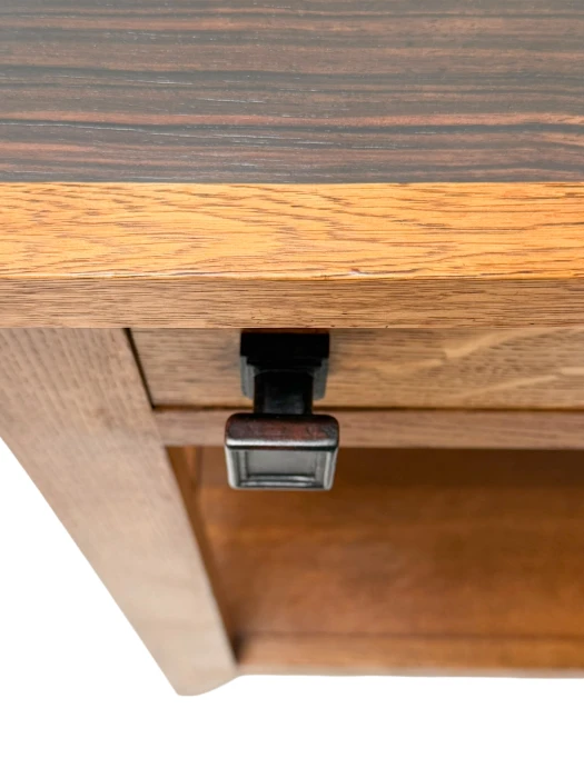 Art Deco Serving Table by Hendrik Wouda, 1924, Solid Oak & Ebony