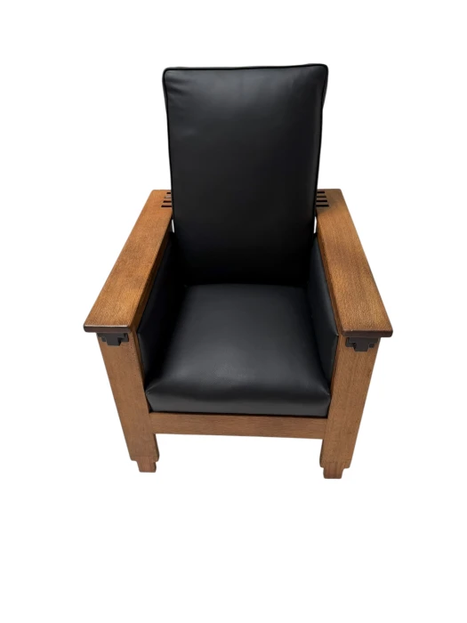 1920s Art Deco Lounge Chair by Anton Lucas in Solid Oak & Ebony