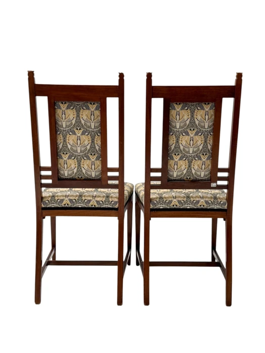 Arts & Crafts Side Chairs by Onder den Sint Maarten, Walnut, 1900s