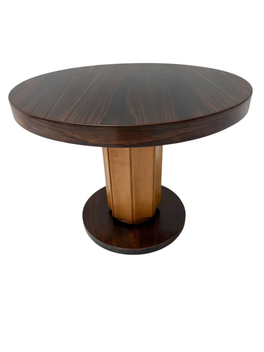 Art Deco Side Table in Macassar and Birch by Gebroeders Reens Amsterdam, 1930s